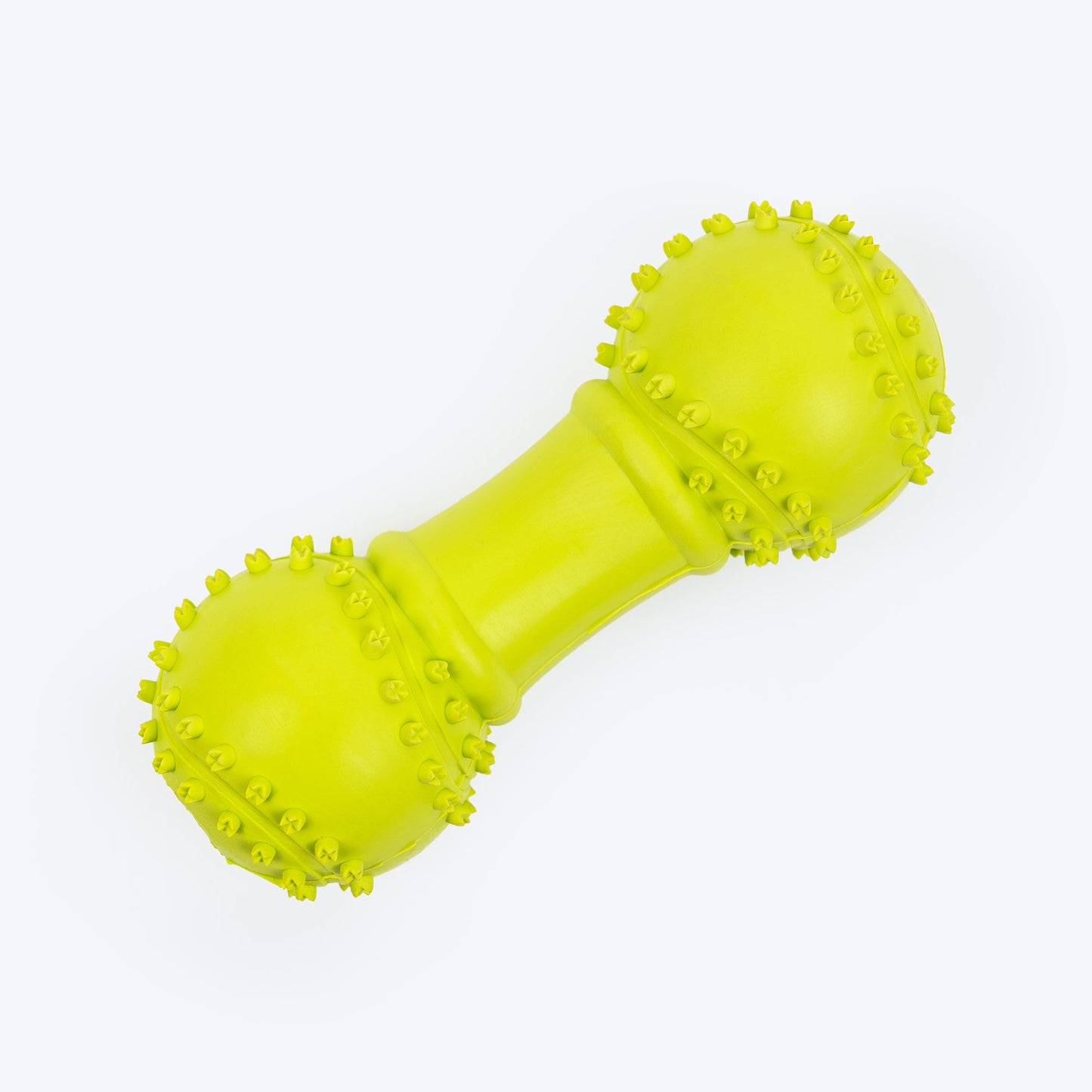 Round Dumbbell Squeaky Chew Toy For Dog - Green