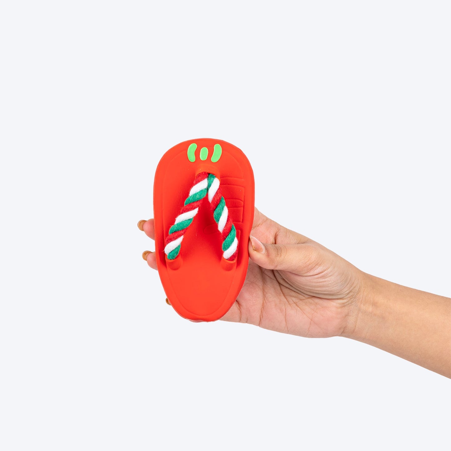 Squeaky Slipper Chew Toy For Dog - Red