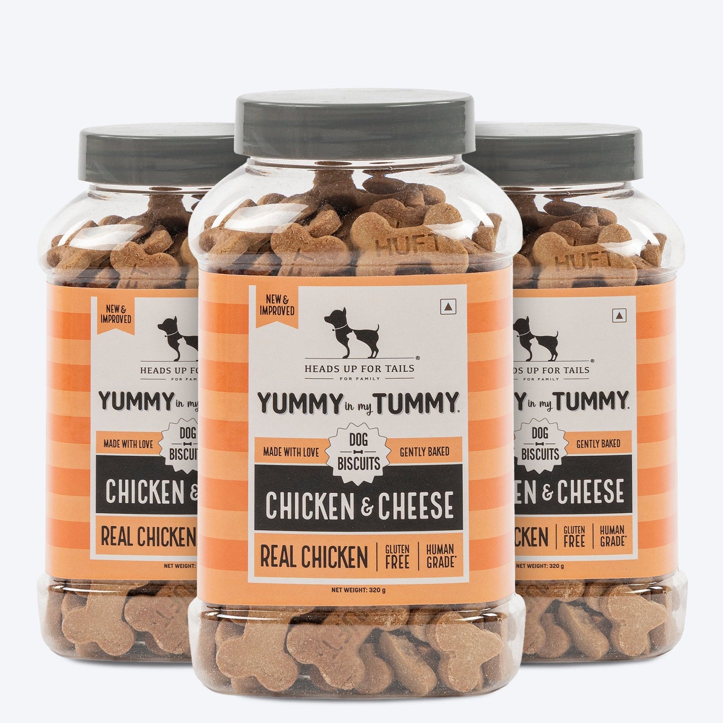 Yummy in my Tummy Chicken & Cheese Gluten-Free Dog Biscuits 320g