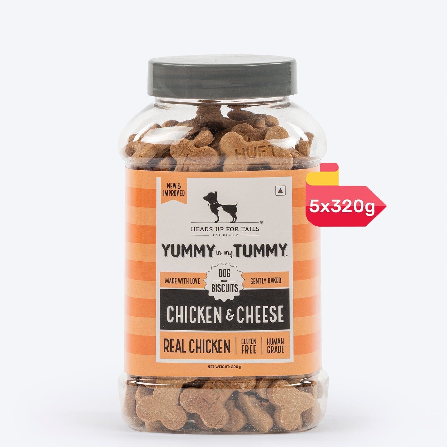 Yummy in my Tummy Chicken & Cheese Gluten-Free Dog Biscuits 320g