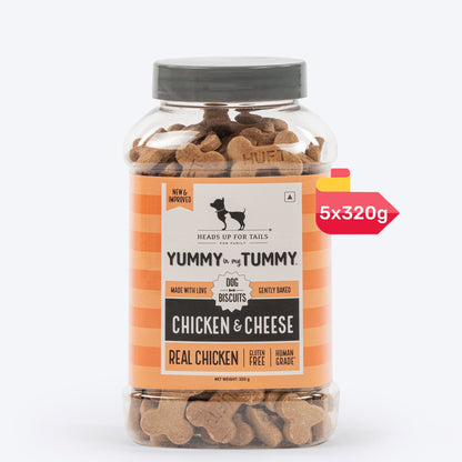 Yummy in my Tummy Chicken & Cheese Gluten-Free Dog Biscuits 320g
