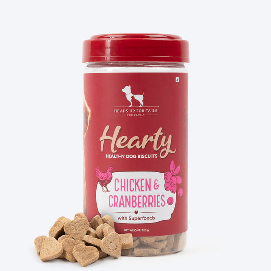 Healthy Dog Biscuit | Biscuits for Adult Dogs & Puppies | Chicken Biscuits, Protein-Rich & Gluten-Free | No Artificial Preservatives