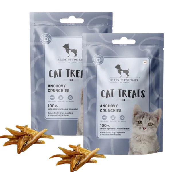 HUFT Dehydrated Anchovies Crunchies Cat Treats