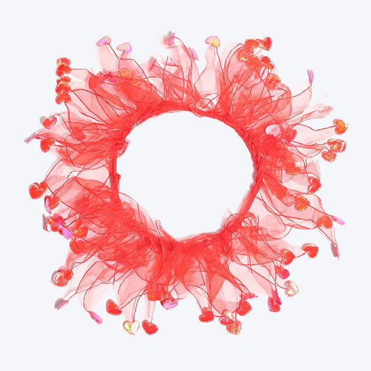 Lovebug Party Dog Collar - Red