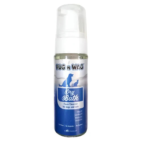 TTK Hug n Wag Dry Bath Foam Cleanser for Dogs and Cats
