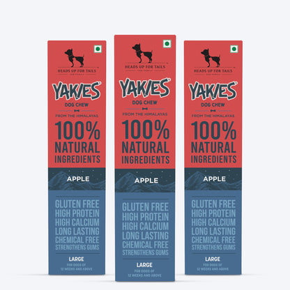 Yakies 100% Natural & Vegetarian Apple Chew Bone for Dogs