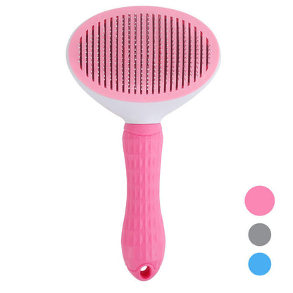 Self Cleaning Slicker Brush, Pet Grooming Shedding Brush for Dogs and Cats - Easy to Remove Loose Undercoat, Pet Massaging Tool Suitable for Pets with Long or Short Hair