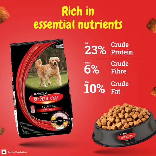 Purina SuperCoat Chicken Smartblend Adult Dog Dry Food (1+ Years)