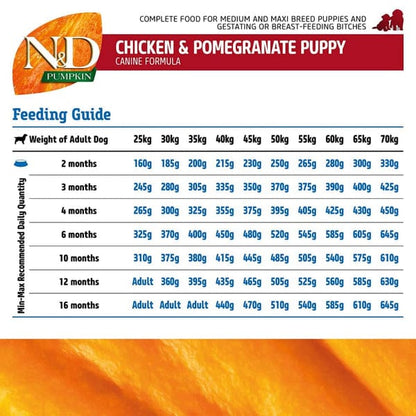 Farmina N&D Pumpkin Chicken & Pomegranate Grain Free Adult Mini Dog Dry Food