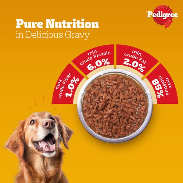 Pedigree Chicken and Liver Chunks in Gravy Adult Dog Wet Food