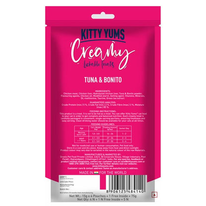 Kitty Yums Tuna & Bonito Creamy Cat Treats