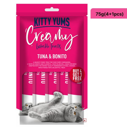 Kitty Yums Tuna & Bonito Creamy Cat Treats