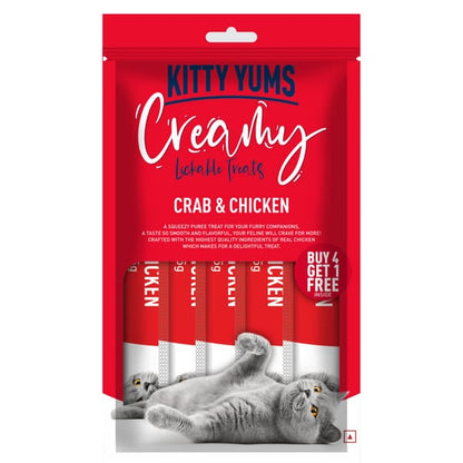 Kitty Yums Crab & Chicken Creamy Cat Treats