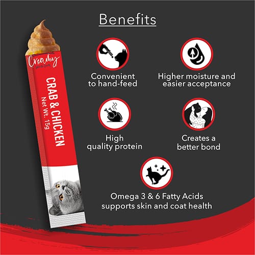 Kitty Yums Crab & Chicken Creamy Cat Treats