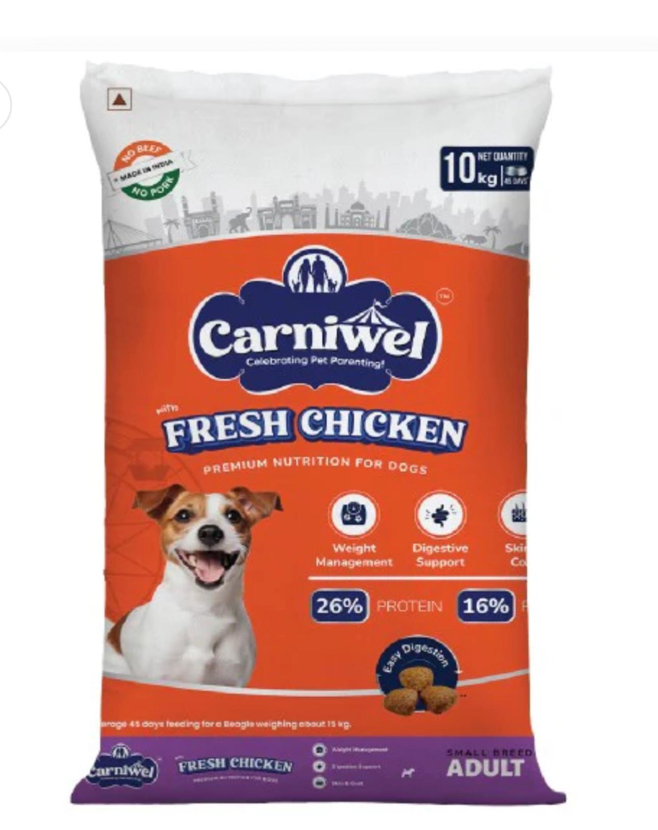 Carniwel with Fresh Chicken, Dry Dog Food for Small Breed, Adult