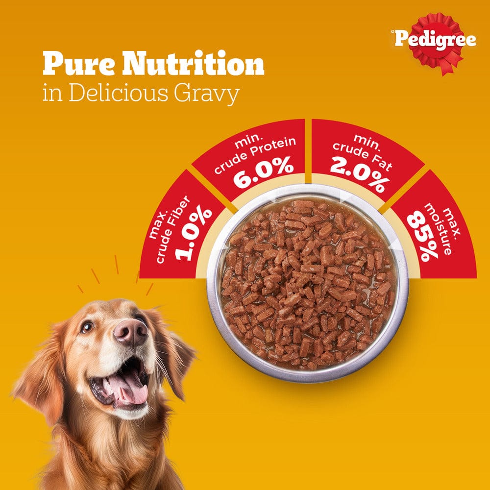 Pedigree Chicken and Liver Chunks in Gravy Adult Dog Wet Food