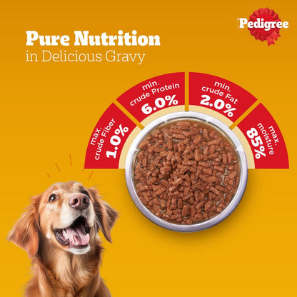 Pedigree Chicken and Liver Chunks in Gravy Adult Dog Wet Food