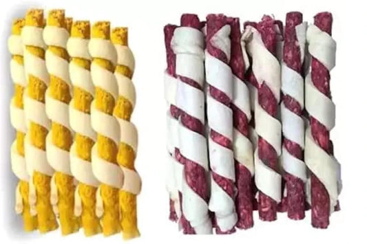 Chicken Flavored Spiral Munchy Used for Treating Training Long-Lasting Chew Sticks Snack Treat