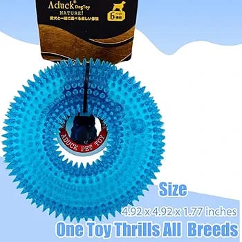 Dogs Company Rubber Dental Puppy Teething Spike Ring Chew Toy