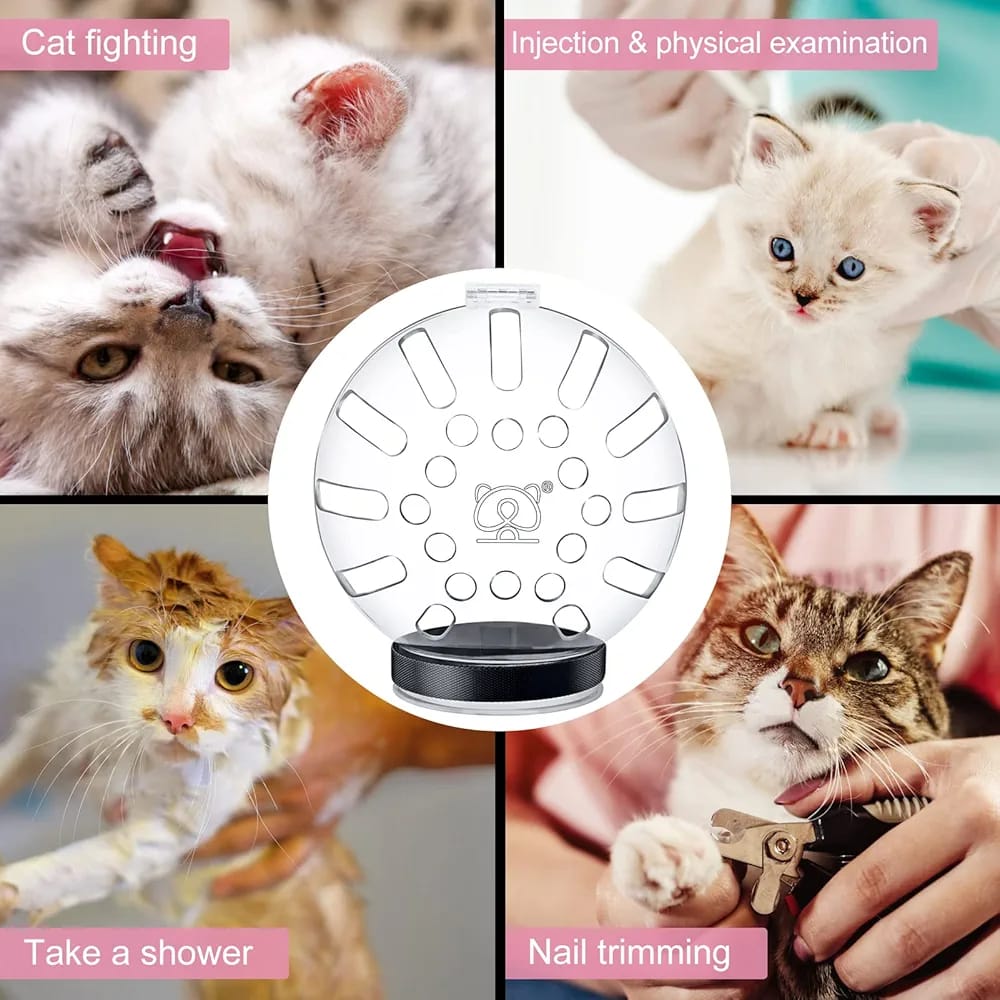 Cat Muzzle Clear Mouth Cover Comfortable Anti-Bite Hood for Bathing & Vet Visits Pet Supplies| Dog Supplies| Training & Obedience| Muzzles