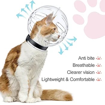 Cat Muzzle Clear Mouth Cover Comfortable Anti-Bite Hood for Bathing & Vet Visits Pet Supplies| Dog Supplies| Training & Obedience| Muzzles