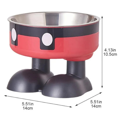 Cat Bowl,Large Foot Raised Cat Food and Water Bowl | Creative Cat Feeding Bowls, Cute Pet Water Food Feeding Station for Indoor Cats, Dry Wet Food