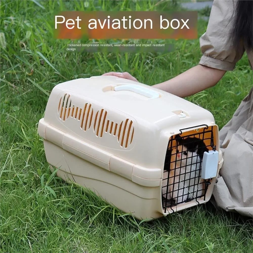 Door Top Load Pet Kennel  Portable Airline Pet Carrier for Small Dogs, Cats, Puppies and Kitten