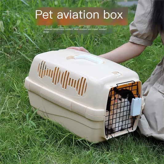Door Top Load Pet Kennel  Portable Airline Pet Carrier for Small Dogs, Cats, Puppies and Kitten