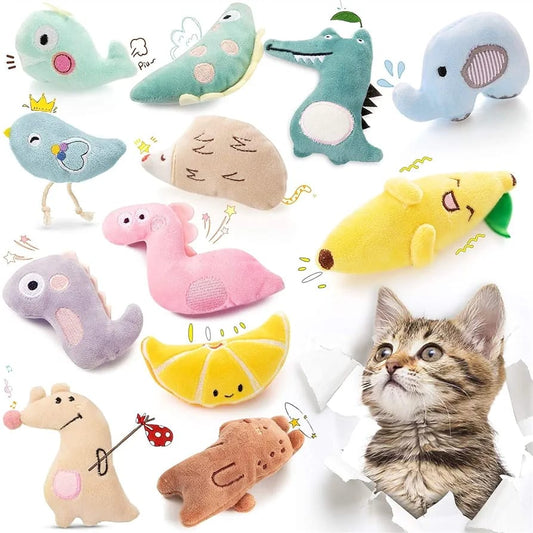 Catnip Fish Toys for Cats, Catnip Toy Interactive Plush for Indoor Cats Toys
