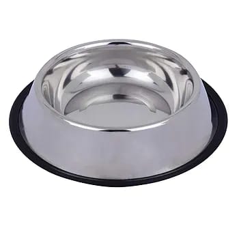 Stainless Steel Bowl for Dogs, Cats & Any Pets  | Feeding Bowl | Non-Skid Food, Non-Toxic & 100% Safe for Pets, Silver