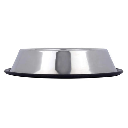 Stainless Steel Bowl for Dogs, Cats & Any Pets  | Feeding Bowl | Non-Skid Food, Non-Toxic & 100% Safe for Pets, Silver