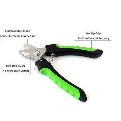 Dog Nail Clippers | Easy & Safe To use | Quality Sharp Stainless Steel Blades with Safety Guard | Dog Nail Cutters Designed By Vets | Medium To Large Dogs | Ergonomically designed handle for maximum grip and comfort | Dog Nail Trimmers