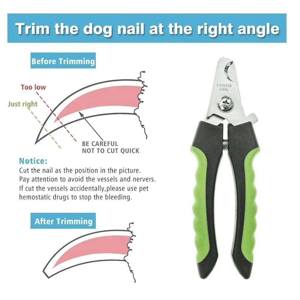 Dog Nail Clippers | Easy & Safe To use | Quality Sharp Stainless Steel Blades with Safety Guard | Dog Nail Cutters Designed By Vets | Medium To Large Dogs | Ergonomically designed handle for maximum grip and comfort | Dog Nail Trimmers