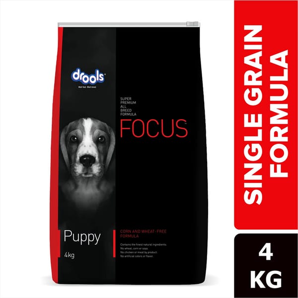 Drools Focus Super Premi puppy Dog Dry Food | Corn & Wheat Free Formula