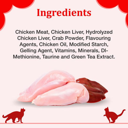 Purepet Crab and Chicken Lickable Creamy Treats for Cats