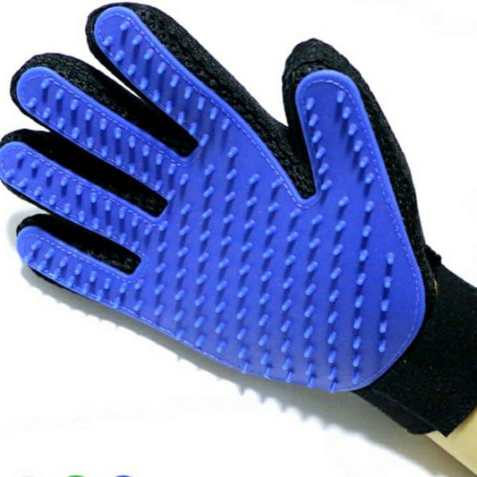 Grooming Bath Gloves for Dogs (Blue/Black)