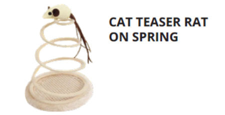 Interactive Cat Toy, Cat Plush Toy with Spiral Spring Plate and Funny Ball or Mouse Interactive Stainless Steel Spring Rotating Cat Creative Toy to Kill time and Keep Fit