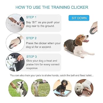 Dog Cat Training Clickers, Click with Wrist Bands