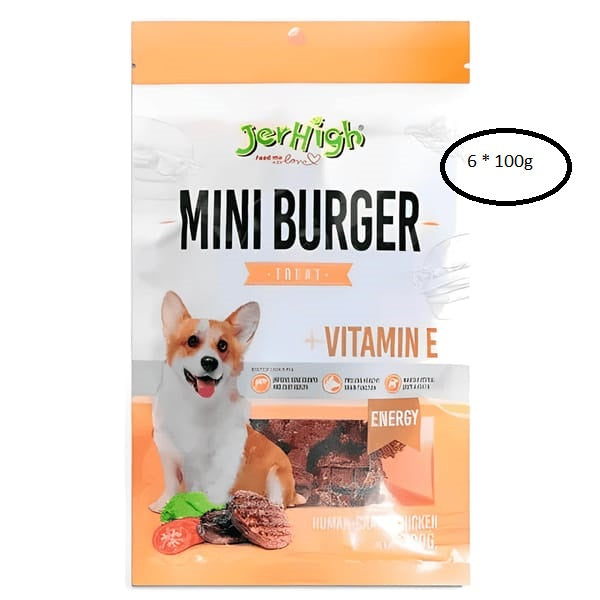 JerHigh Mini Burger Dog Treats