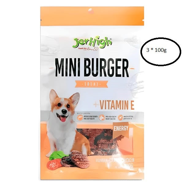 JerHigh Mini Burger Dog Treats