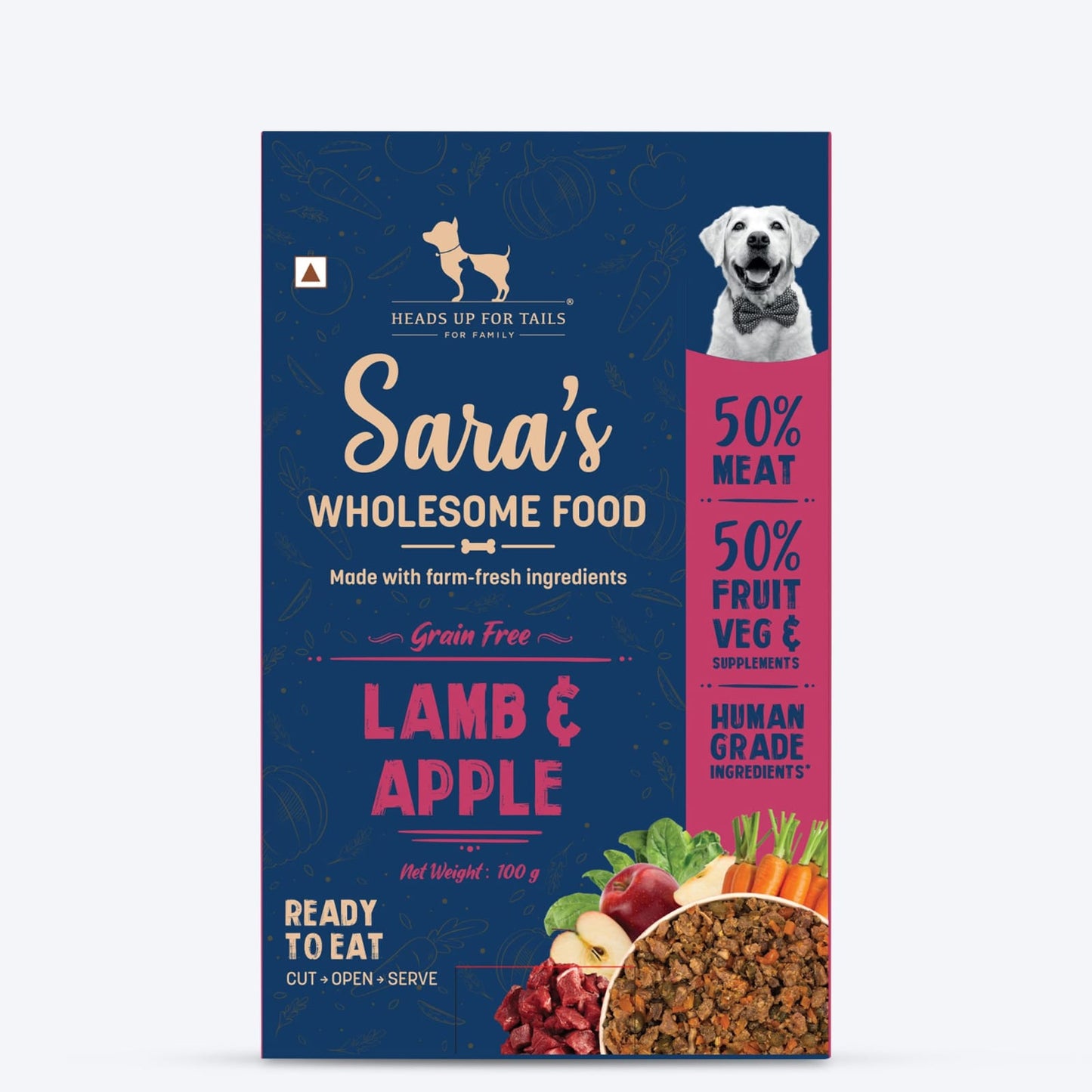 HUFT Sara's Wholesome Grain Free Lamb & Apple Dog Wet Food
