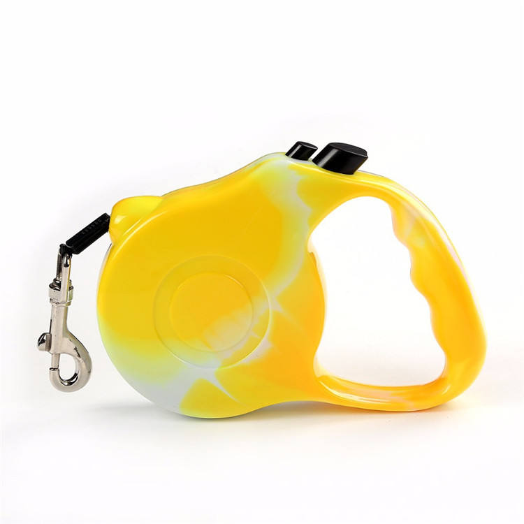 RETRACTABLE DOG LACE 3M DESIGN Retractable Dog Leash,Nylon Dog Leash, Heavy Duty Pet Walking Leash One-Handed Brake Dog Walking Jogging Training Leash with Anti-Slip Handle