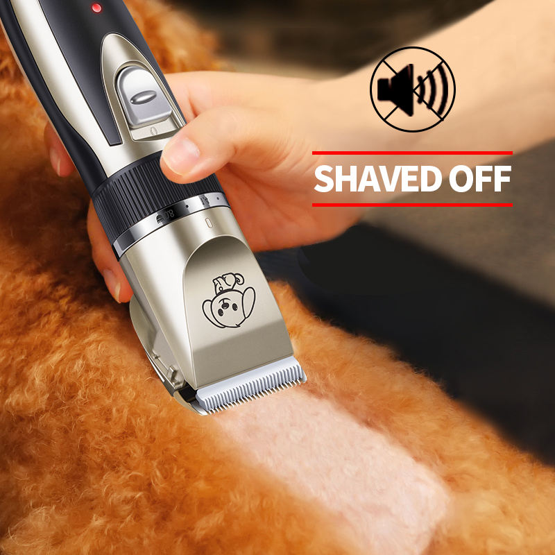 Unisex Dog & Cat Shaver Clippers Low Noise Rechargeable Cordless Electric Quiet Hair Trimmer Clippers Set for Dogs Cats Pets, Gold