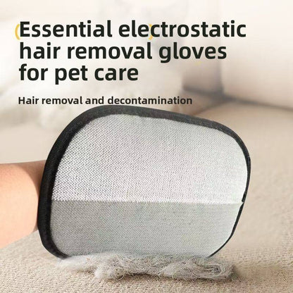 Pet Hair Removal Tool, Electrostatic Pet Hair Remover,Static Removal Gloves for Pet Hair, Dog and Cat Hair Remover Electrostatic Gloves Set for Couch, Clothes, Car, Carpet, Bed, Furniture