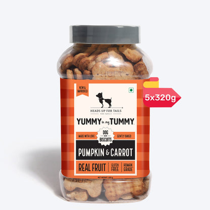 Yummy in my Tummy Pumpkin & Carrot Gluten-Free Dog Biscuits 320g