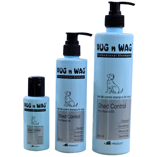 Ttk Hug n Wag Professional Shed Control Shampoo with Pro Vitamin B5 for Dogs 225 ml