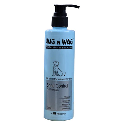 Ttk Hug n Wag Professional Shed Control Shampoo with Pro Vitamin B5 for Dogs 225 ml