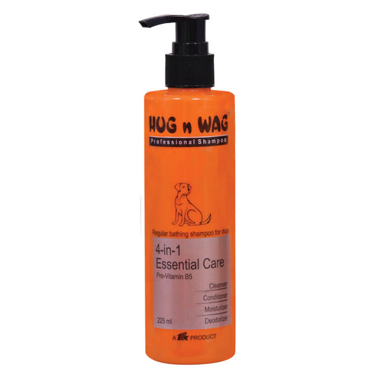 Ttk Hug n Wag Professional 4 in 1 Essential Care Shampoo with Pro Vitamin B5 for Dogs 225ml