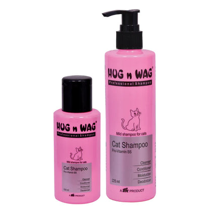 Hug n Wag Professional Mild Cat Shampoo with Pro Vitamin B5 225ml