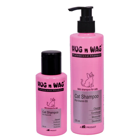 Hug n Wag Professional Mild Cat Shampoo with Pro Vitamin B5 225ml